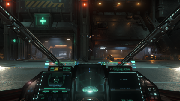 The Arrow's cockpit view