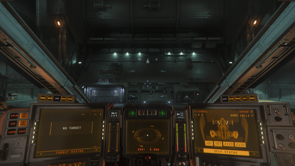 The Cutlass' cockpit view