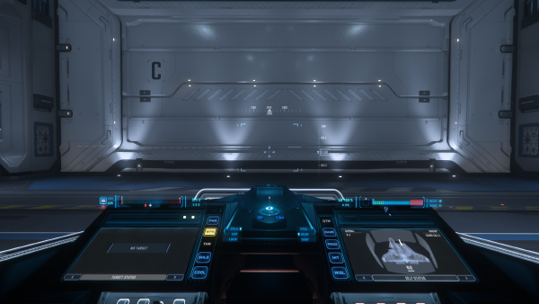 The Intrepid's cockpit view